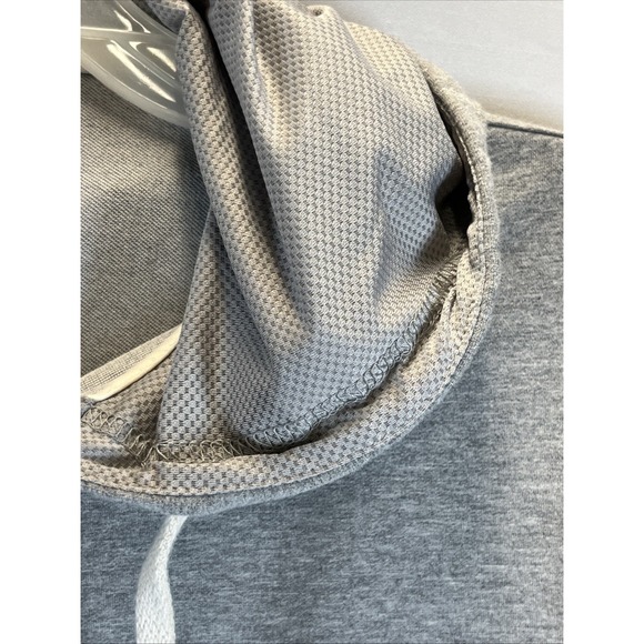 Bylt Hoodie Mens M GrayDrop Cut Hooded Henley Lux Performance Sweatshirt Stretch - Picture 4 of 7